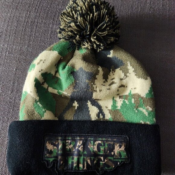 Stranger Things Camouflage Beanie Toque Hat Adult OS - Picture 1 of 4